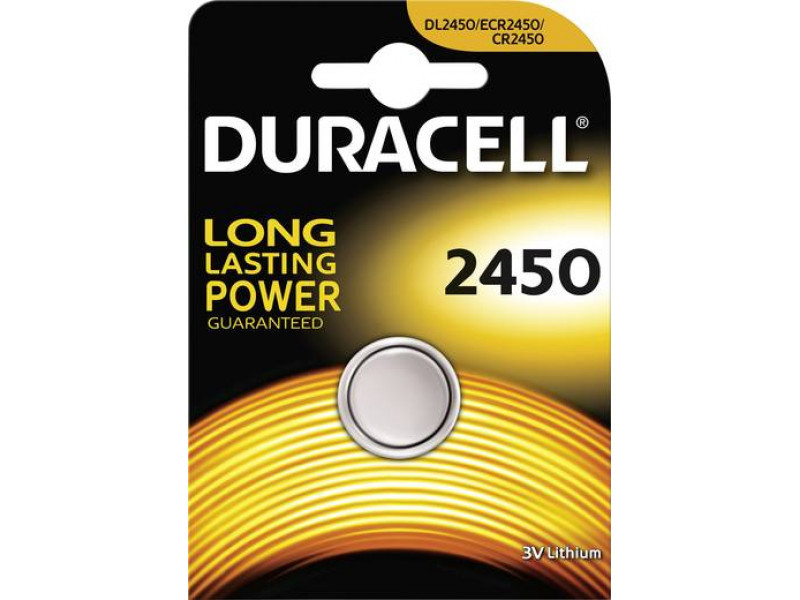 Duracell Batterie Lithium Knopfzelle CR2450 3V Blister (1-Pack) 030428