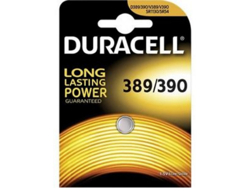 Duracell Batterie Silver Oxide Knopfzelle 389/390 Blister (1-Pack) 068124