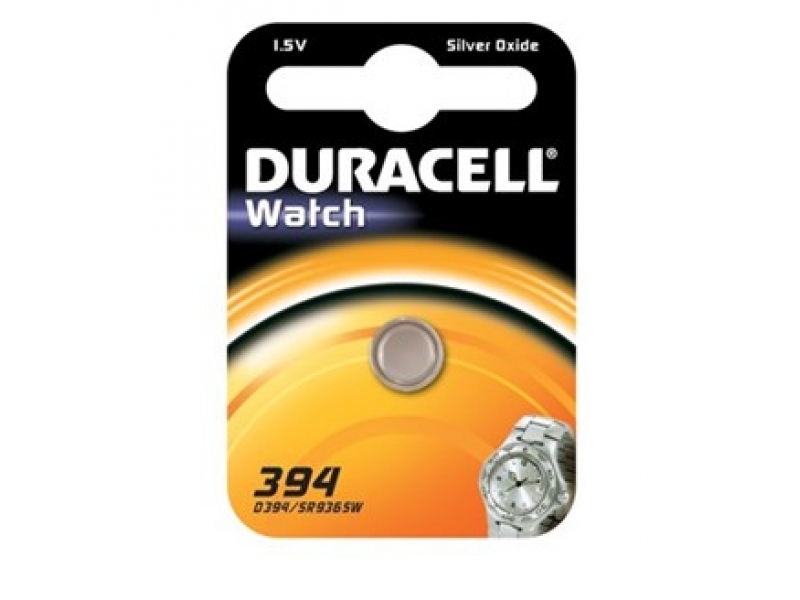 Duracell Batterie Silver Oxide Knopfzelle 394 1.5V Blister (1-Pack) 068216