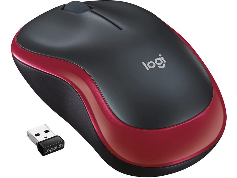 Logitech Wireless Mouse M185 RED EWR2 910-002237