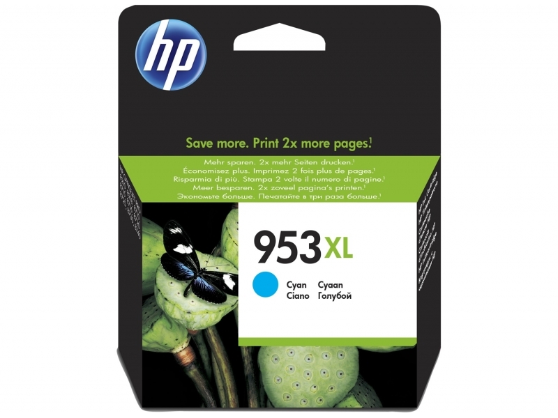 HP 953 XL Tintenpatrone Cyan 1.600 Seiten F6U16AE#BGX