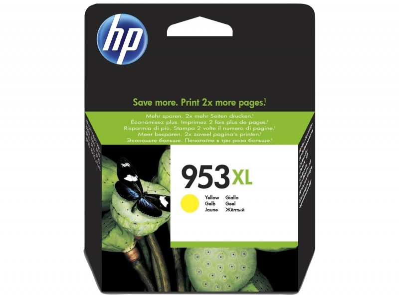 HP 953 XL Tintenpatrone Gelb 1.600 Seiten F6U18AE#BGX