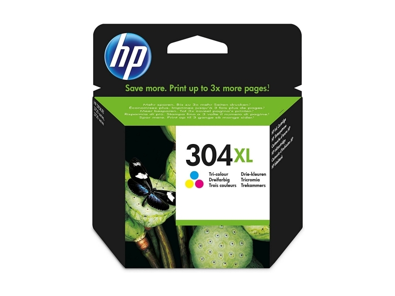 HP 304XL Tintenpatrone dreifarbig N9K07AE#UUS