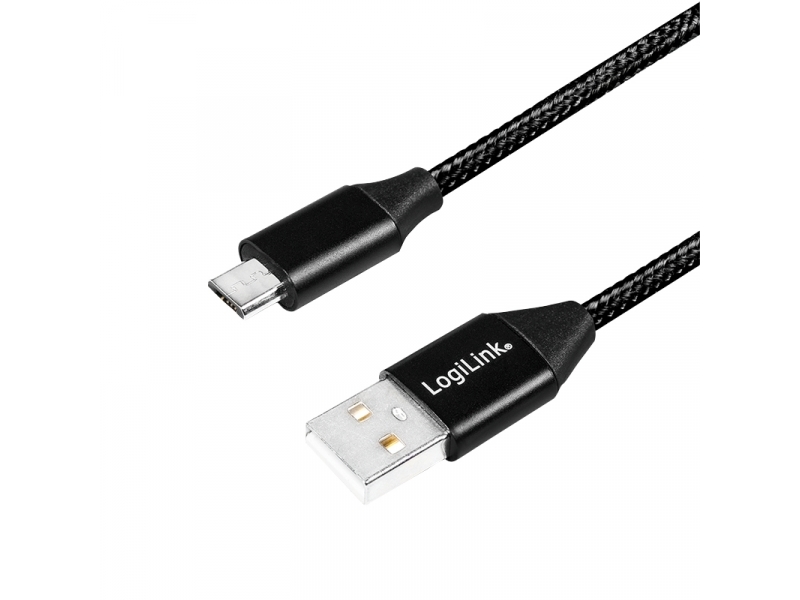 LogiLink USB 2.0 Kabel zu Micro-USB Stecker 1,0m CU0144