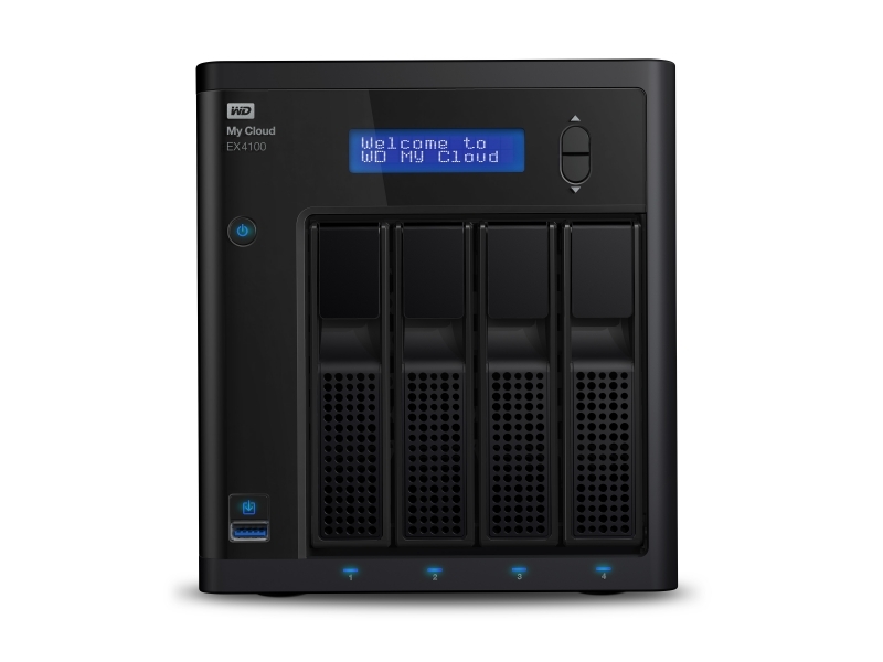 WD My Cloud EX4100 32TB NAS incl WD Red drives WDBWZE0320KBK-EESN