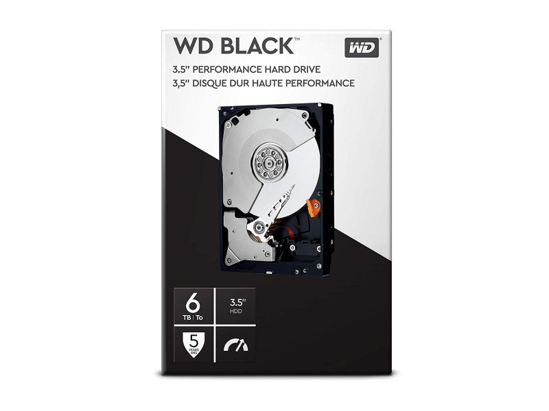 WD Black Desktop HDD 6TB Retail internal 8,9cm 3,5 SATA WDBSLA0060HNC-WRSN