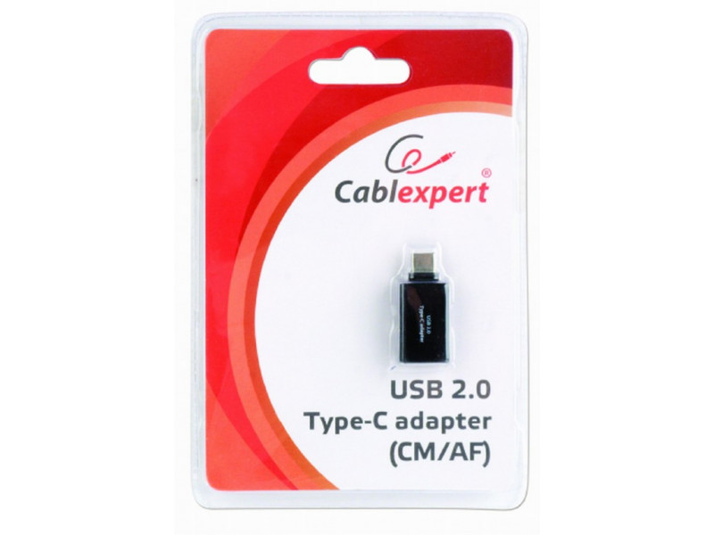 CableXpert USB 2.0 Type-C adapter (CM/AF) A-USB2-CMAF-01