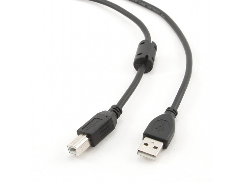 CableXpert USB A to USB B Kabel mit Ferritkern 1,8 Meter CCF-USB2-AMBM-6