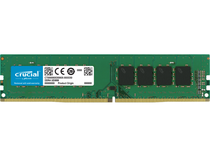 Crucial 32 GB - 1 x 32 GB - DDR4 - 2666 MHz - 288-pin DIMM CT32G4DFD8266