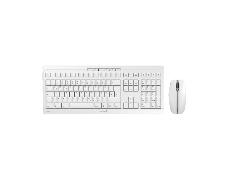 Cherry STREAM DESKTOP - Standard - RF Wireless - QWERTZ - Weiß - Maus enthalten JD-8500DE-0