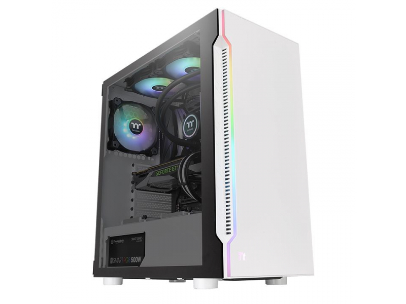 Thermaltake PC- Gehäuse H200 TG Snow RGB |CA-1M3-00M6WN-00