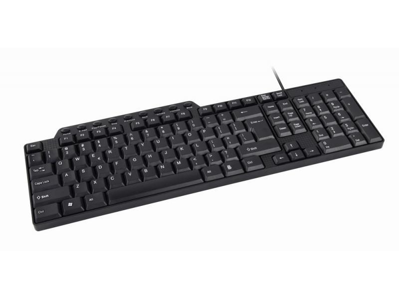 Gembird Kompakte Multimedia-Tastatur US Layout KB-UM-104