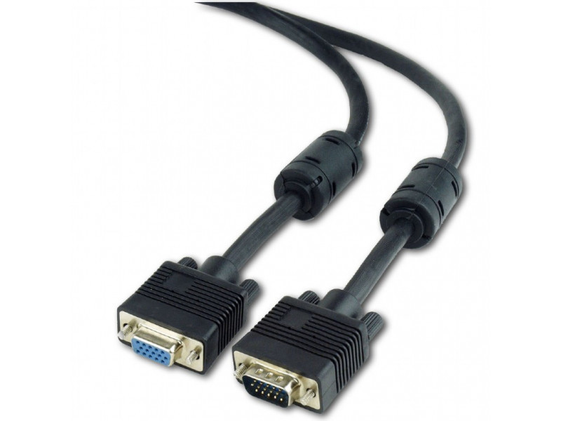 CableXpert VGA extension HD15M/HD15F 2*ferrite 1,8m CC-PPVGAX-6B