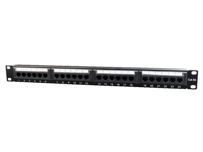 CableXpert Cat.5E 24 port patch panel rear cable management NPP-C524CM-001