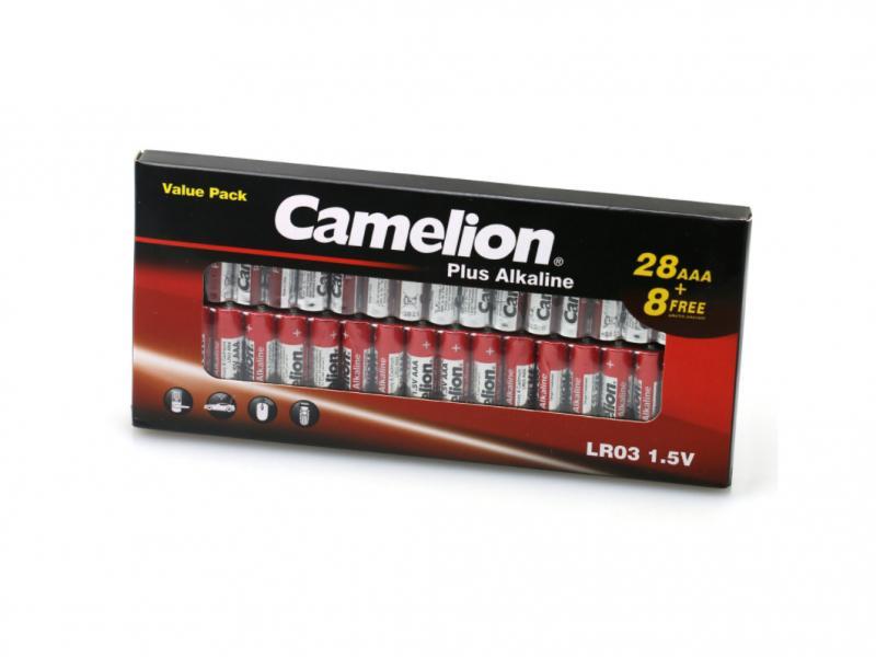 Camelion Batterie Plus Alkaline LR03 Micro AAA (28+8 Stk.)