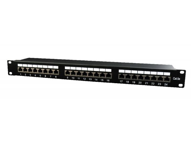 CableXpert Cat.5E 24 port shielded patch panel 19 1U NPP-C524-002