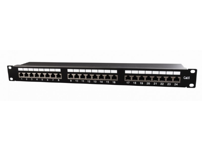 CableXpert Cat.6 24 port shielded patch panel 19 1U NPP-C624-002