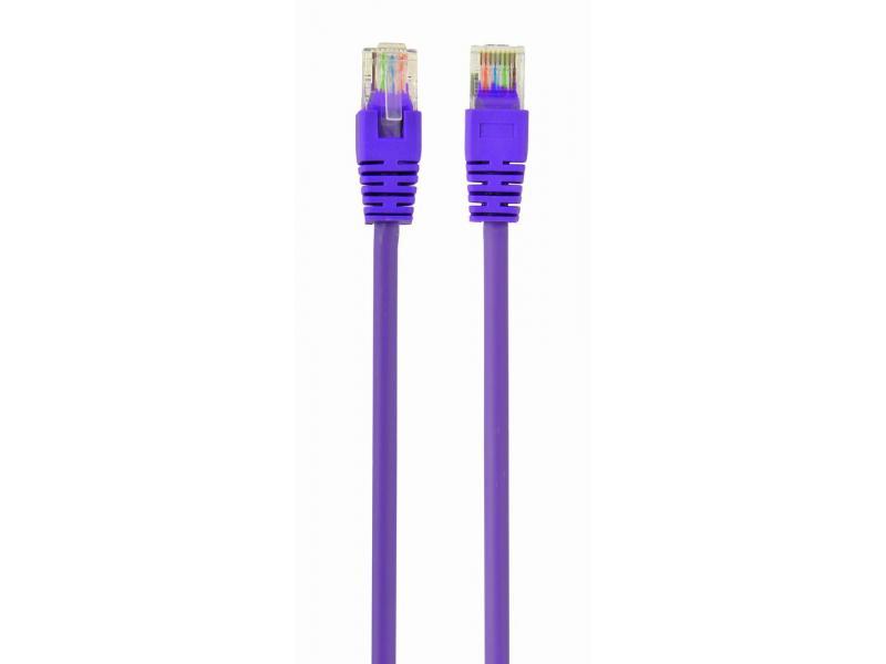 CableXpert CAT5e UTP Patchkabel cord purple 1 m PP12-1M/V