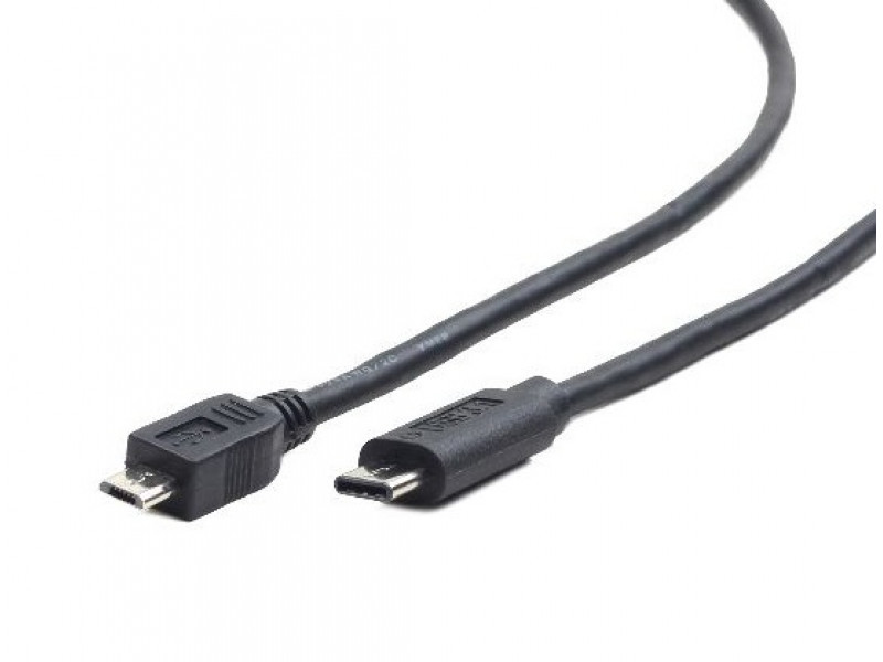 CableXpert Micro USB 2.0 BM auf Type-C Kabel 1 m CCP-USB2-mBMCM-1M