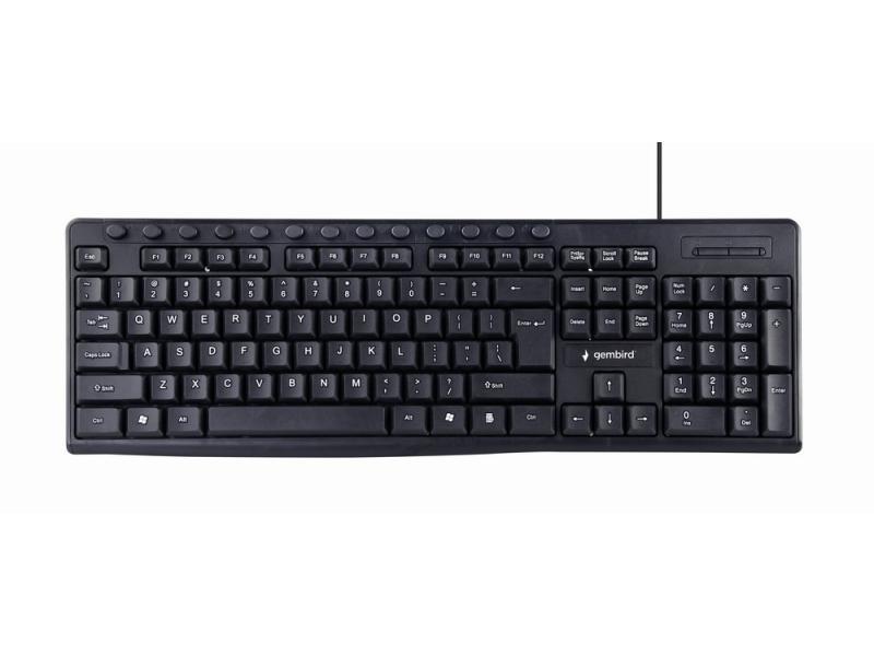 Gembird Multimedia-Tastatur USB US-Layout schwarz KB-UM-107