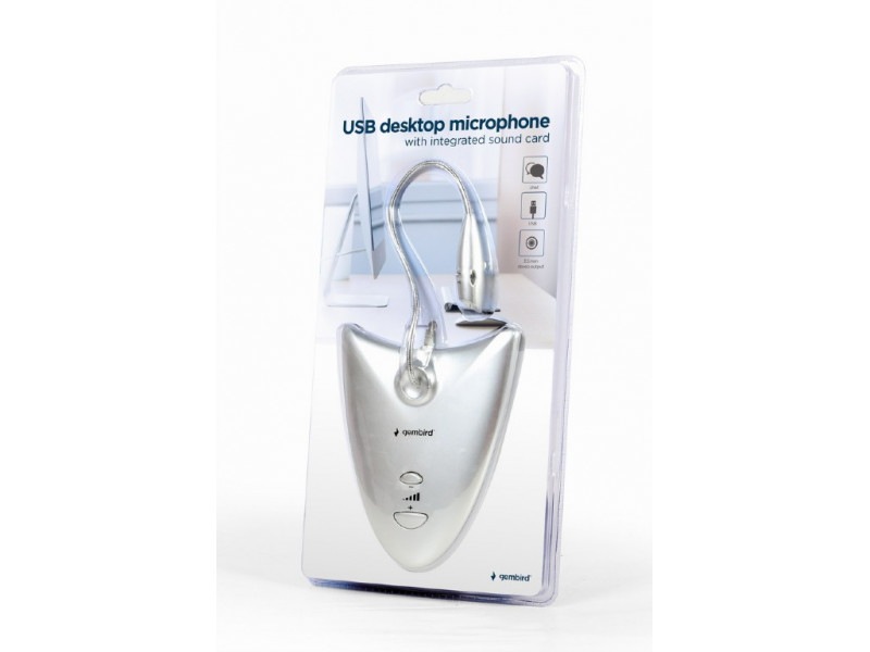 Gembird USB-Tischmikrofon mit integrierten Soundkarte MIC-DU-01