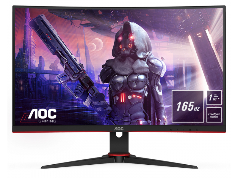 AOC 68,6 cm (27 Zoll) -Full HD - LED - 1 ms - Schwarz - Rot C27G2AE/BK