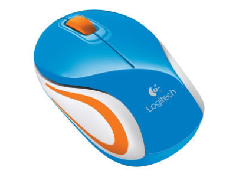 Logitech M187 - Beidhändig - Optisch - RF Wireless -Blau 910-002738