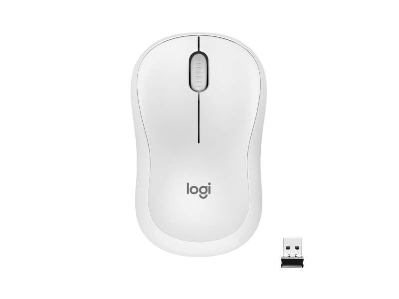 Logitech M220 Silent - Beidhändig - Optisch - RF Wireless -Weiß 910-006128