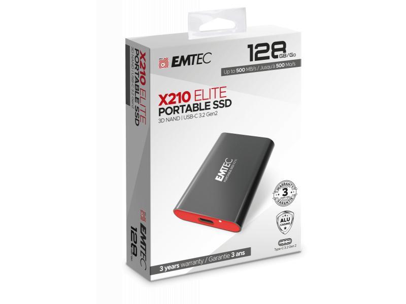 EMTEC SSD 128GB 3.2 Gen2 X210 Tragbare SSD Blister ECSSD128GX210