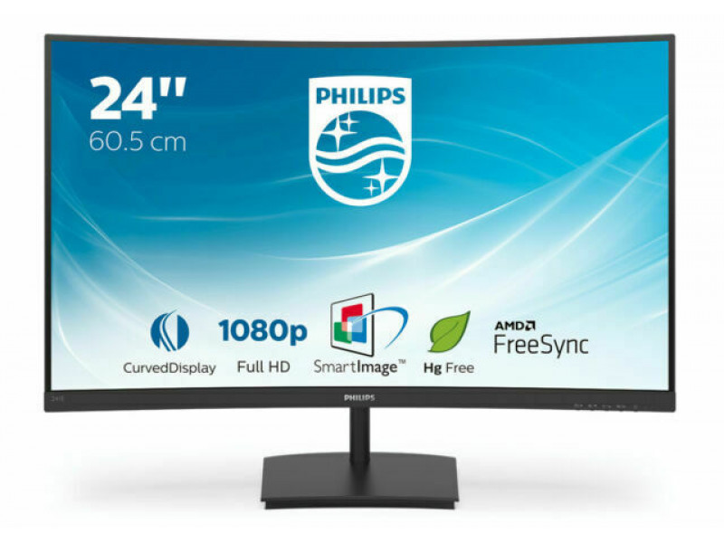 Philips LED Curved-Display E-line 241E1SC - 61 cm (24) - 1920 x 1080