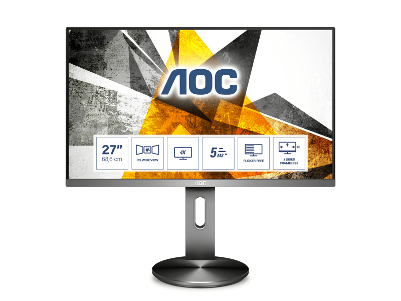 AOC U2790PQU - 90P Series - LED-Monitor - 68.4 cm (27) - U2790PQU