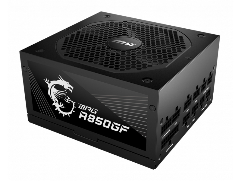 MSI MPG A850GF - 850 W - 100 - 240 V - 47 - 63 Hz - 10 A - 5 A - Aktiv 306-7ZP0C11-CE0