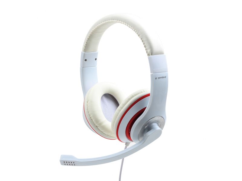 Gembird HEADSET STEREO WHITE Lautstärkeregler MHS-03-WTRD