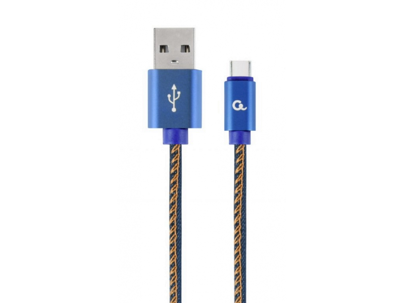 Cablexpert 1 m - USB A - USB C - USB 2.0 - 480 Mbit/s - Blau CC-USB2J-AMCM-1M-BL