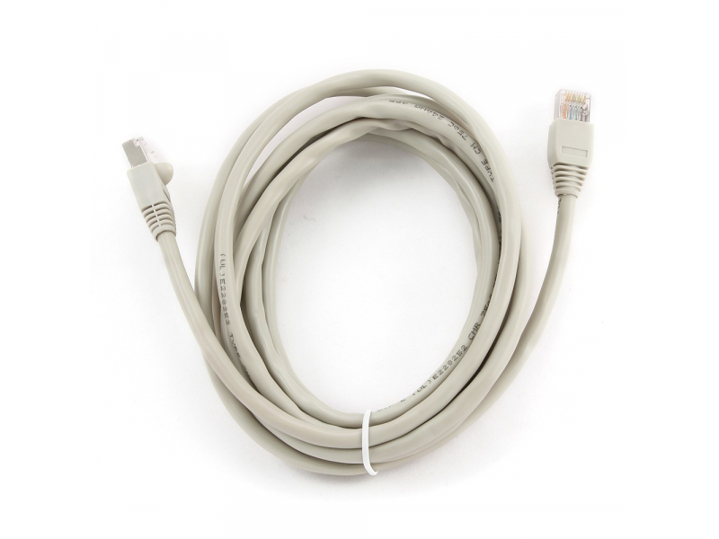 CableXpert PP6U-3M networking cable Cat6 U/UTP UTP Grey - Kabel - CAT 6 PP6U-3M