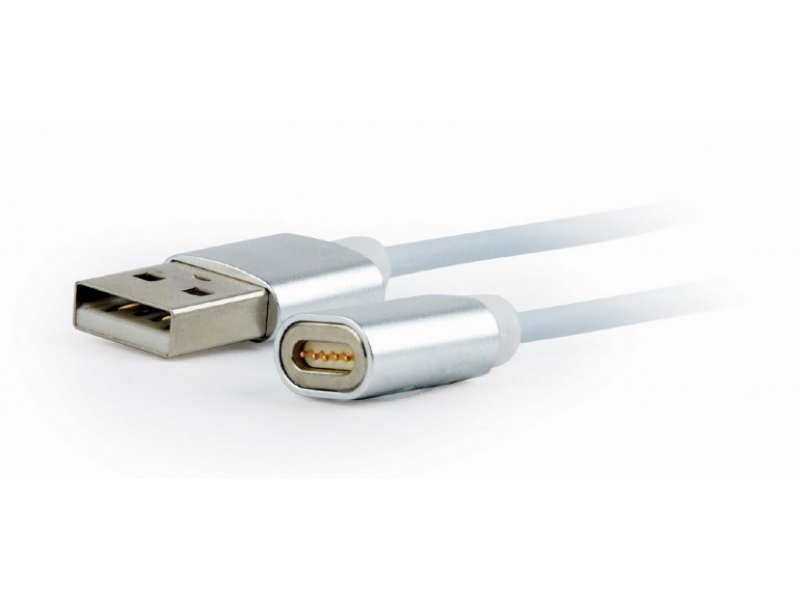 CableXpert USB 2.0 - 8-pin/MicroUSB/USB-C - Weiß CC-USB2-AMLM31-1M