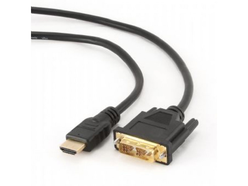 CableXpert 0,5 m - HDMI - DVI - Männlich - Männlich - Gold CC-HDMI-DVI-0.5M