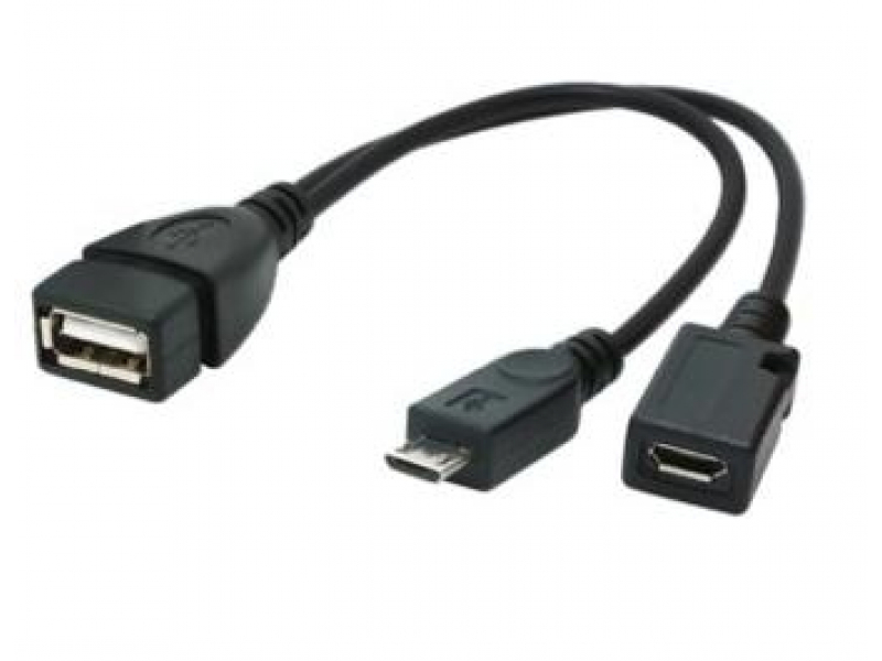 CableXpert A-OTG-AFBM-04 - 0,15 m - Micro USB-B - USB-A - Schwarz A-OTG-AFBM-04