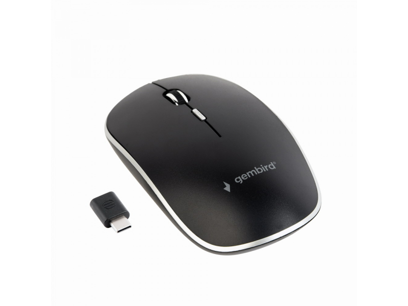 Gembird MUSW-4BSC-01 mouse Ambidextrous RF Wireless+USB Type-C Optical 1600 - Maus - 1.600 dpi MUSW-