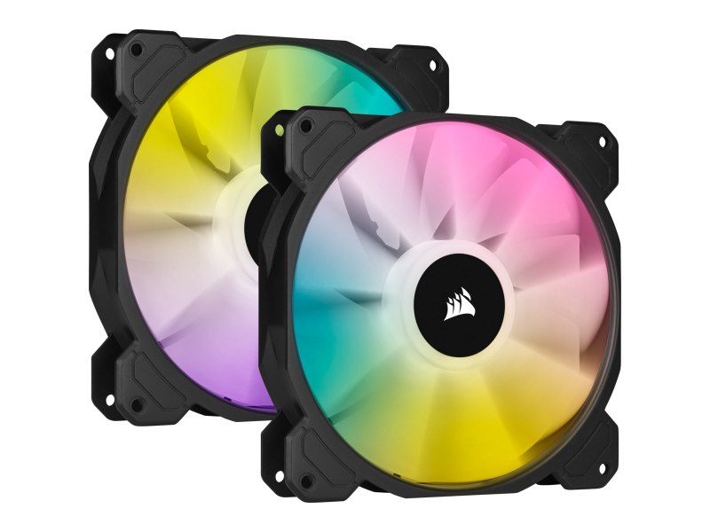 CORSAIR Lüfter 140*140*25 SP140 RGB Elite Dual Pack + Node C CO-9050111-WW