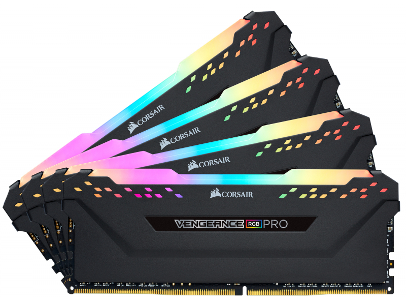 DDR4 64GB PC 3200 CL16 CORSAIR (4x16GB) Vengeance RGB CMW64GX4M4E3200C16