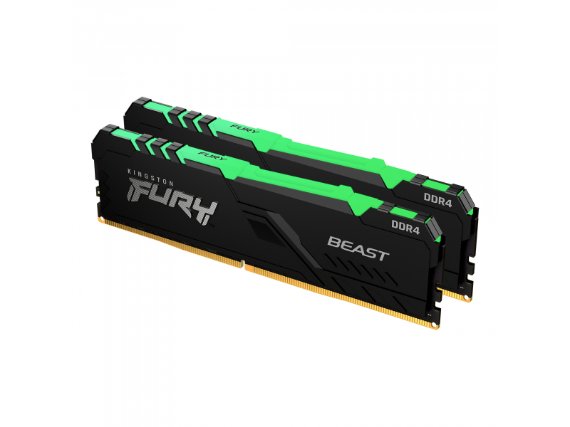 Kingston Fury Beast RGB - DIMM 288-PIN - 3600 MHz - 32 GB - DDR4 KF436C18BBAK2/32