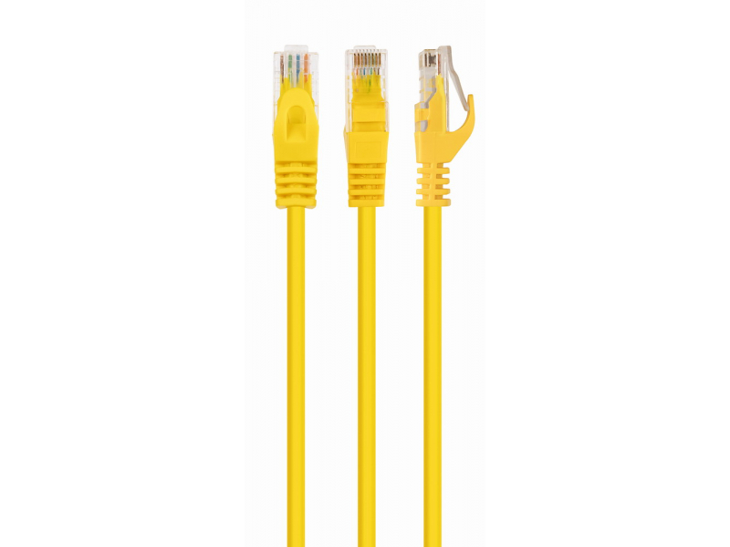 CableXpert CAT5e UTP Patch cord, yellow, 1.5 m - PP12-1.5M/Y