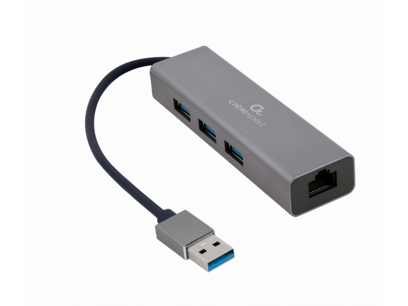 CableXpert USB-AM connector to Gigabit Ethernet network LAN adapter - A-AMU3-LAN-01