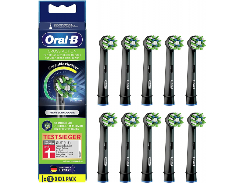 Oral-B CrossAction CleanMaximizer Aufsteckbürsten 10-Stk schwarz 410324