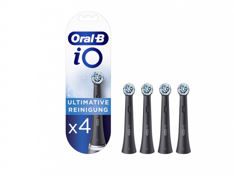 Oral-B iO Aufsteckbürsten Ultimative Reinigung 4er (Schwarz) 319856