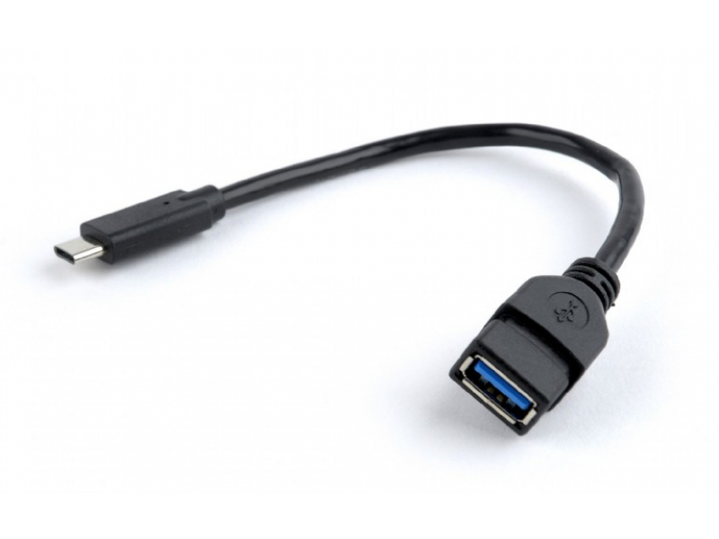 CableXpert 0,2 m - USB Typ-C - USB Typ-A - Schwarz A-OTG-CMAF3-01