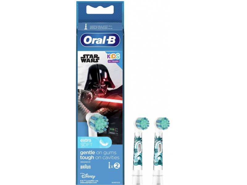 Oral-B Kids Star Wars Ersatzbürsten Köpfe (2stk)