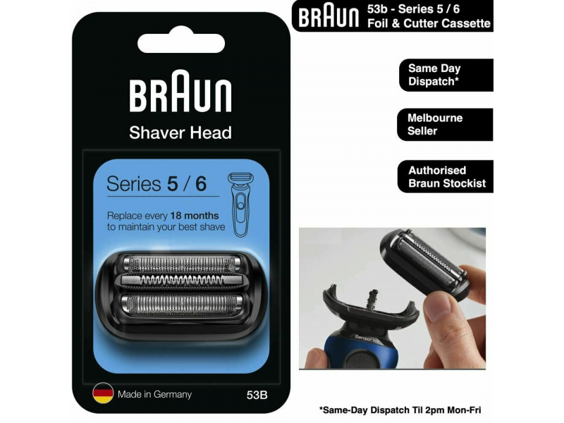 Braun 53B (New Gen S5/6) Foil & Cutter Ersatz Scherkopf