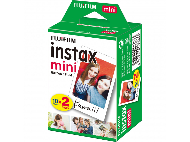 FUJIFILM Fuji Instax Mini Farb-Sofortbildfilm Doppelpack 2x10